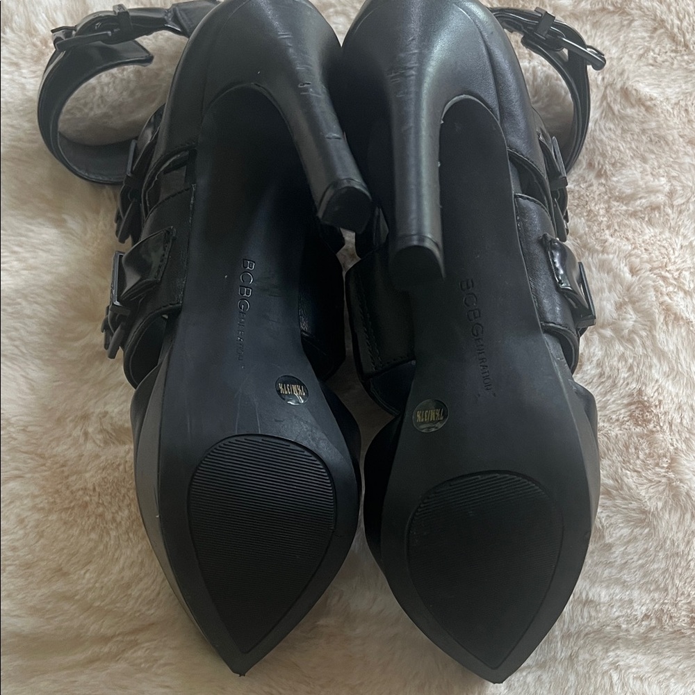 Bcbgeneration Black Multi-Strap Heels - image 4